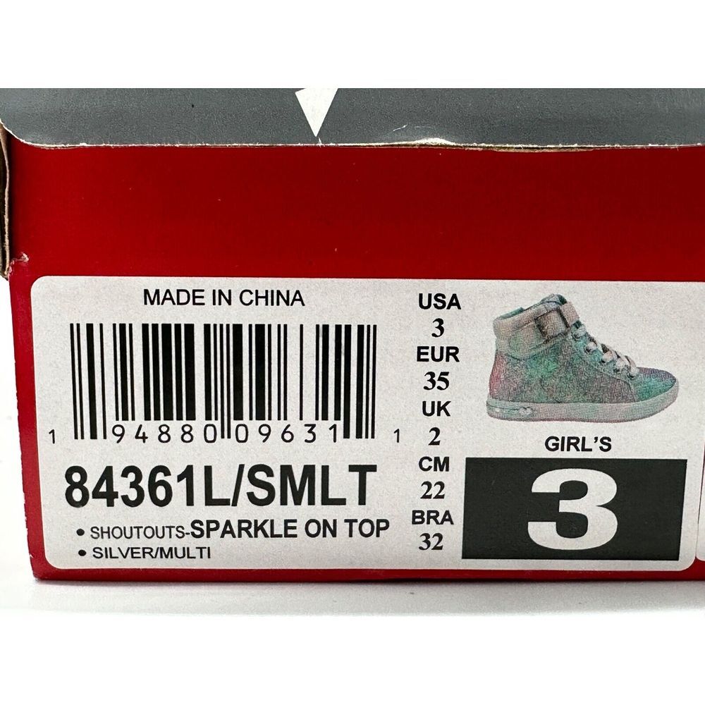 Skechers Street Los Angeles 84361L/SMLT Girl's Siz 3 - Picture 6 of 6